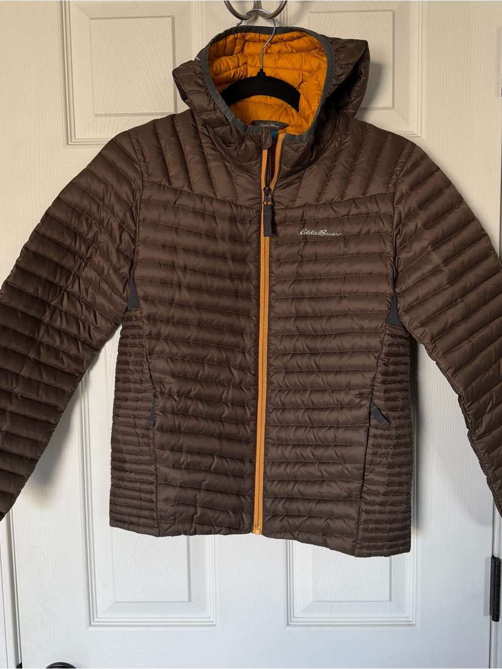 Eddie Bauer KIDS Large (12) Down Hooded First Ascent Puffer Jacket